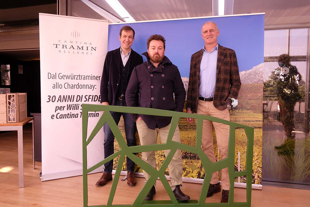 Wolfgang Klotz, Luca Gardini, Willi St&uuml;rz Willi St&uuml;rz, trent&rsquo;anni di vendemmie con Cantina Tramin