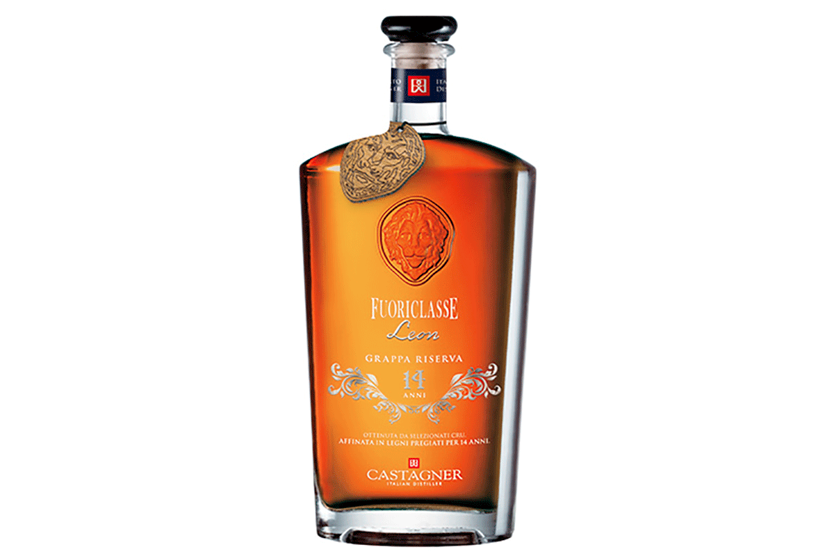 Grappa Fuoriclasse Leon Riserva 14 Anni Distilleria Castagner