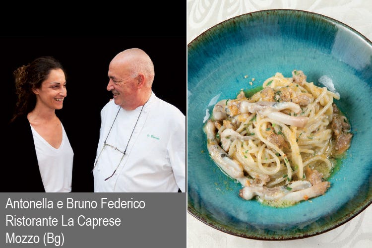 Antonella e Bruno Federico (Spaghetti alla marinara con vongole cannolicchi e bottarga di spigola)