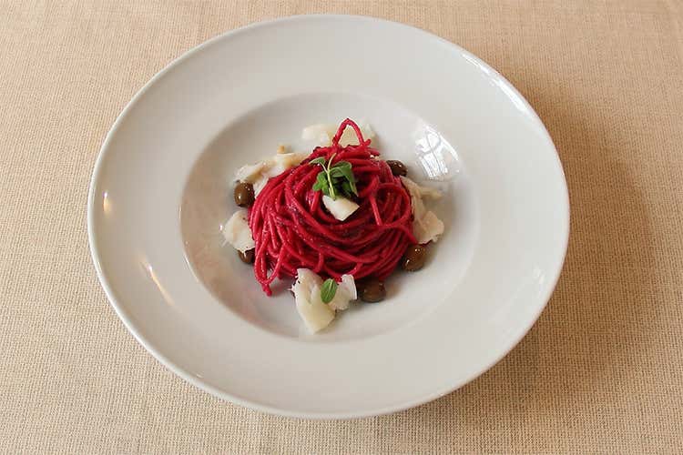 Spaghetti mantecati alle rape rosse