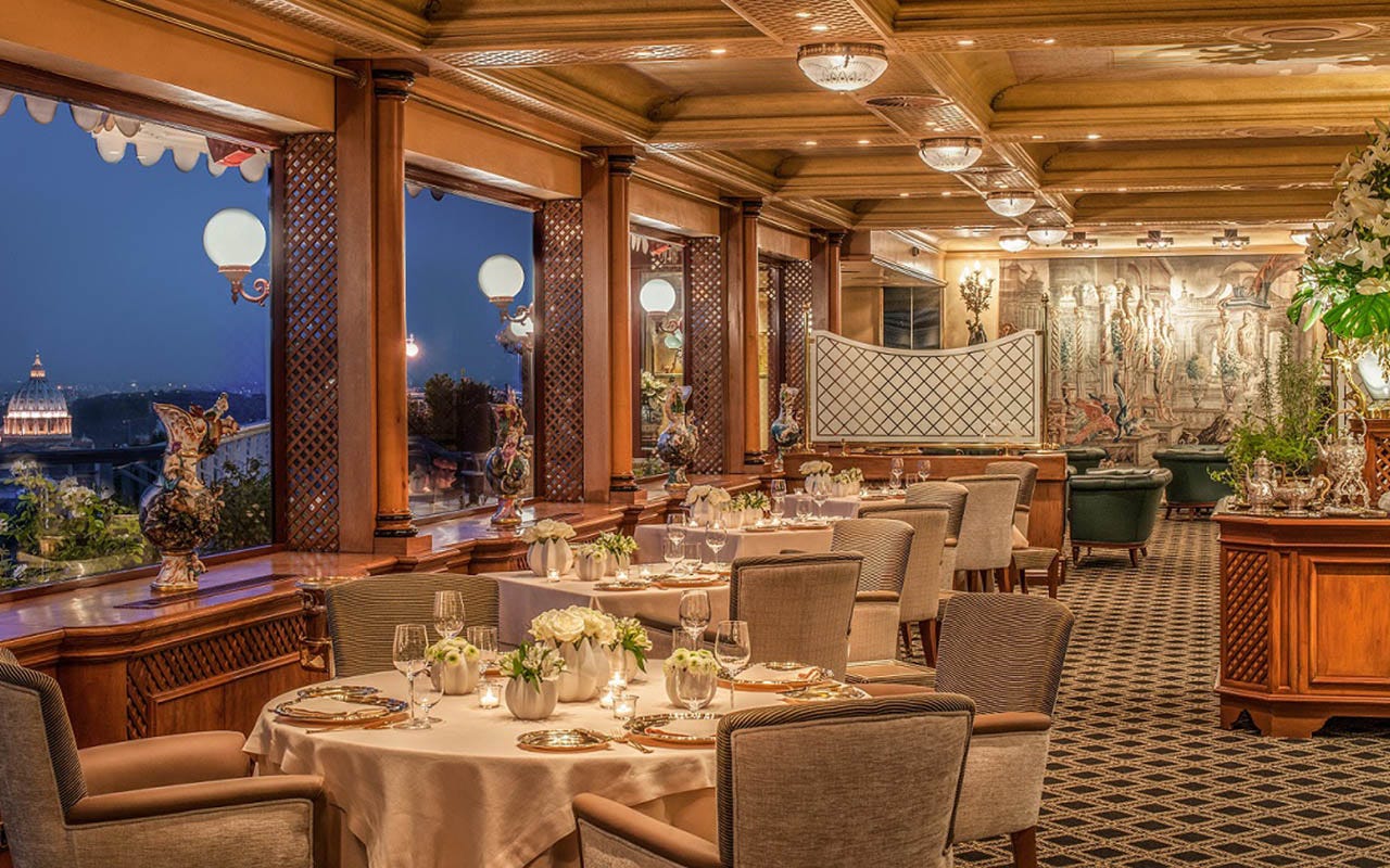 La Pergola Restaurant Rome Cavalieri Waldorf Astoria: l'arte dell'accoglienza, in tutti i sensi
