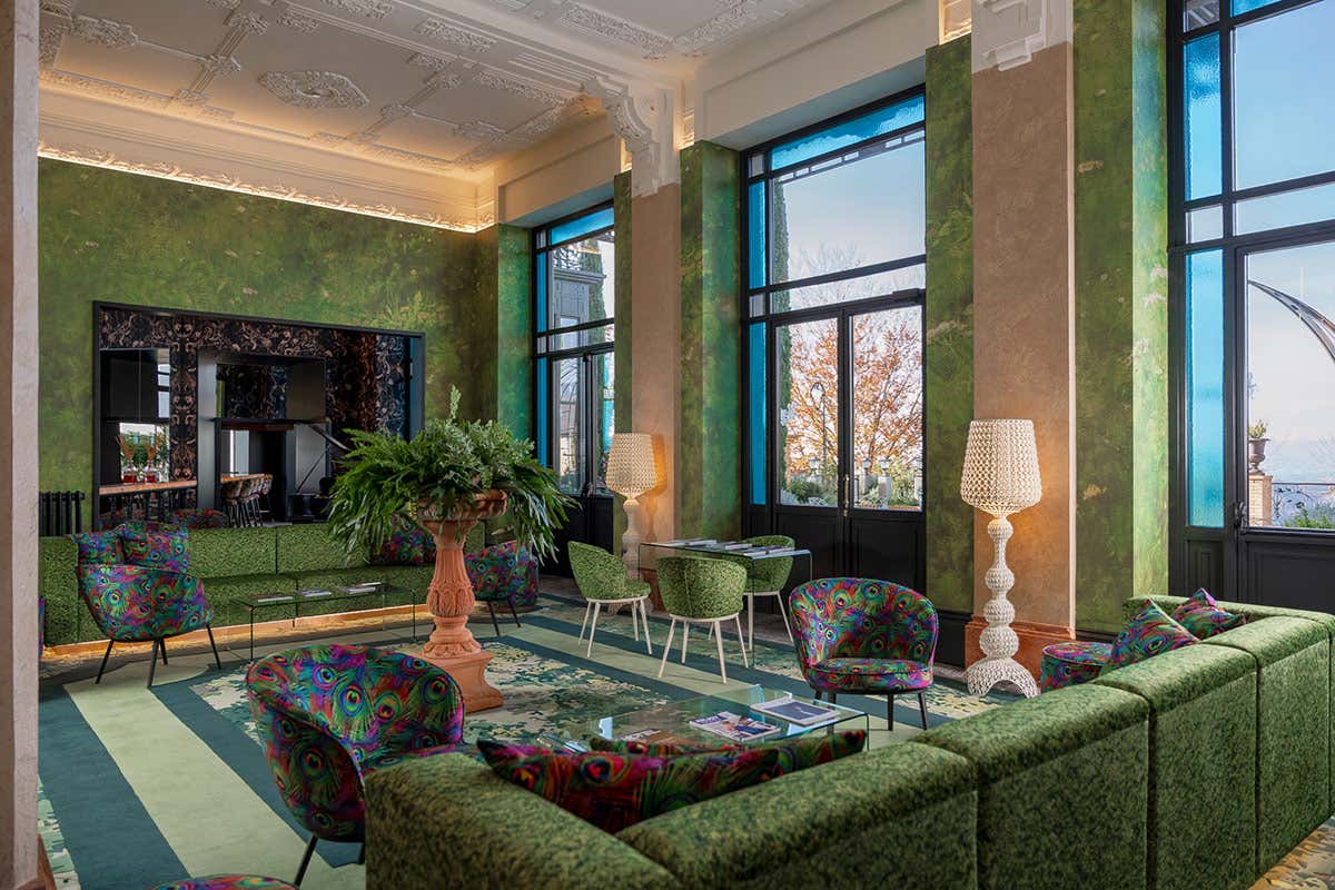 La hall del Nuvole Garden Hotel