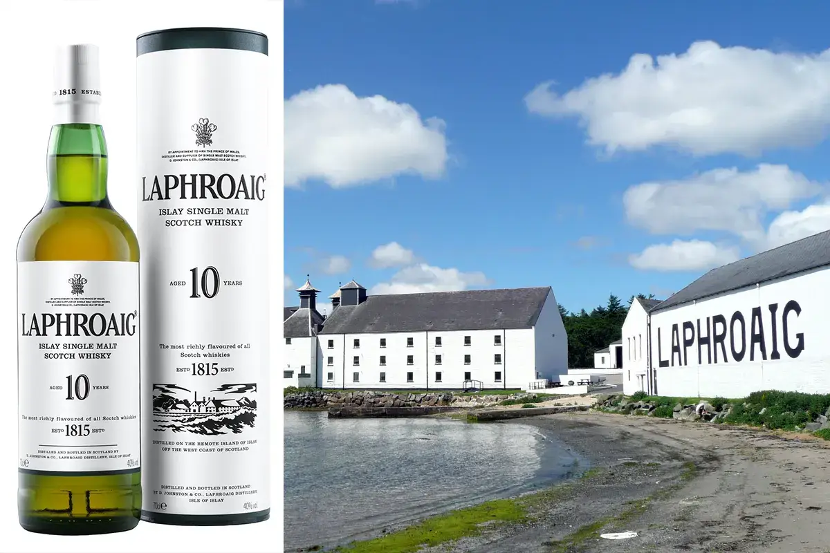 Doppia distillazione e affinamento in botti ex bourbon per Laphroaig 10 yo Laphroaig porta nel bicchiere&nbsp; il fascino del suo passato