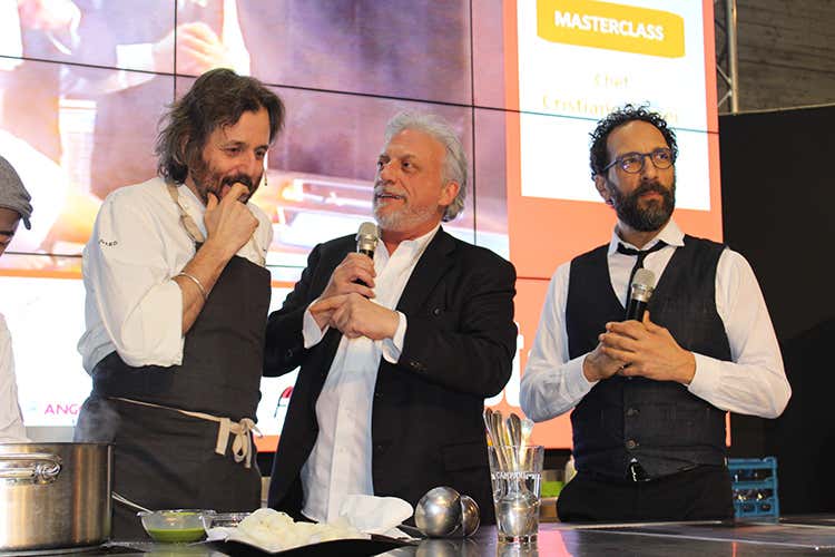 Cristiano Tomei, Davide Scabin, Federico Quaranta (Lardo ai giovani RistorExpo 2019 guarda al futuro)