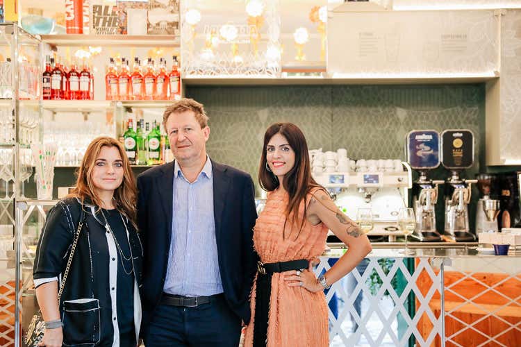 Francesca Lavazza, Cino Zucchi ed Elena Salmistraro (Lavazza, nuovo progetto di restauro del Caff&egrave; Paradiso di Venezia)