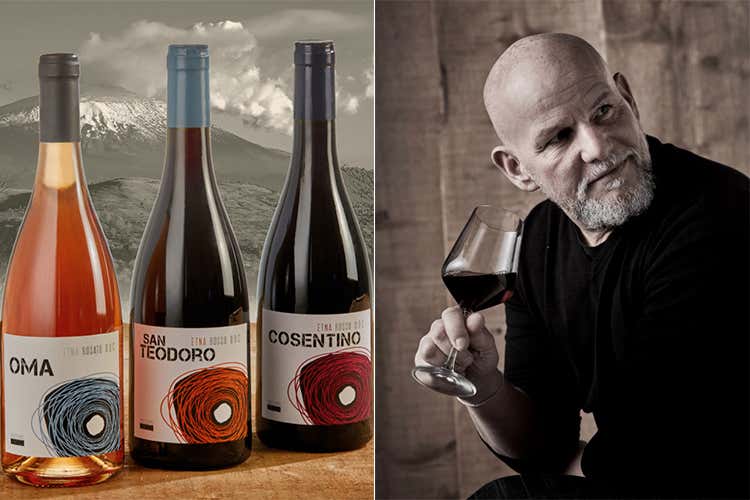 Massimo Lentsch e i vini prodotti sull'Etna - L'amore di Lentsch per il vino lo ha portato sulle pendici dell'Etna