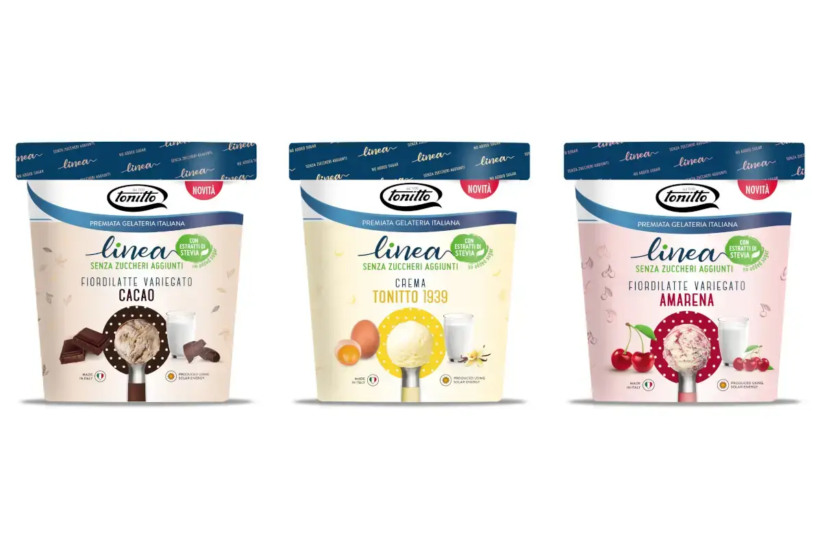 Tonitto 1939, anche i gelati Linea tra gli alimenti