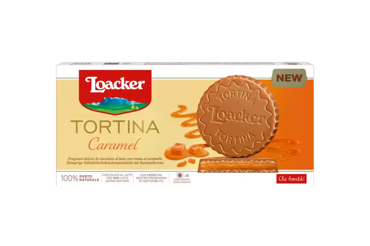 Loacker Tortina Caramel Loacker e Bottega Balocco per un pausa delicata