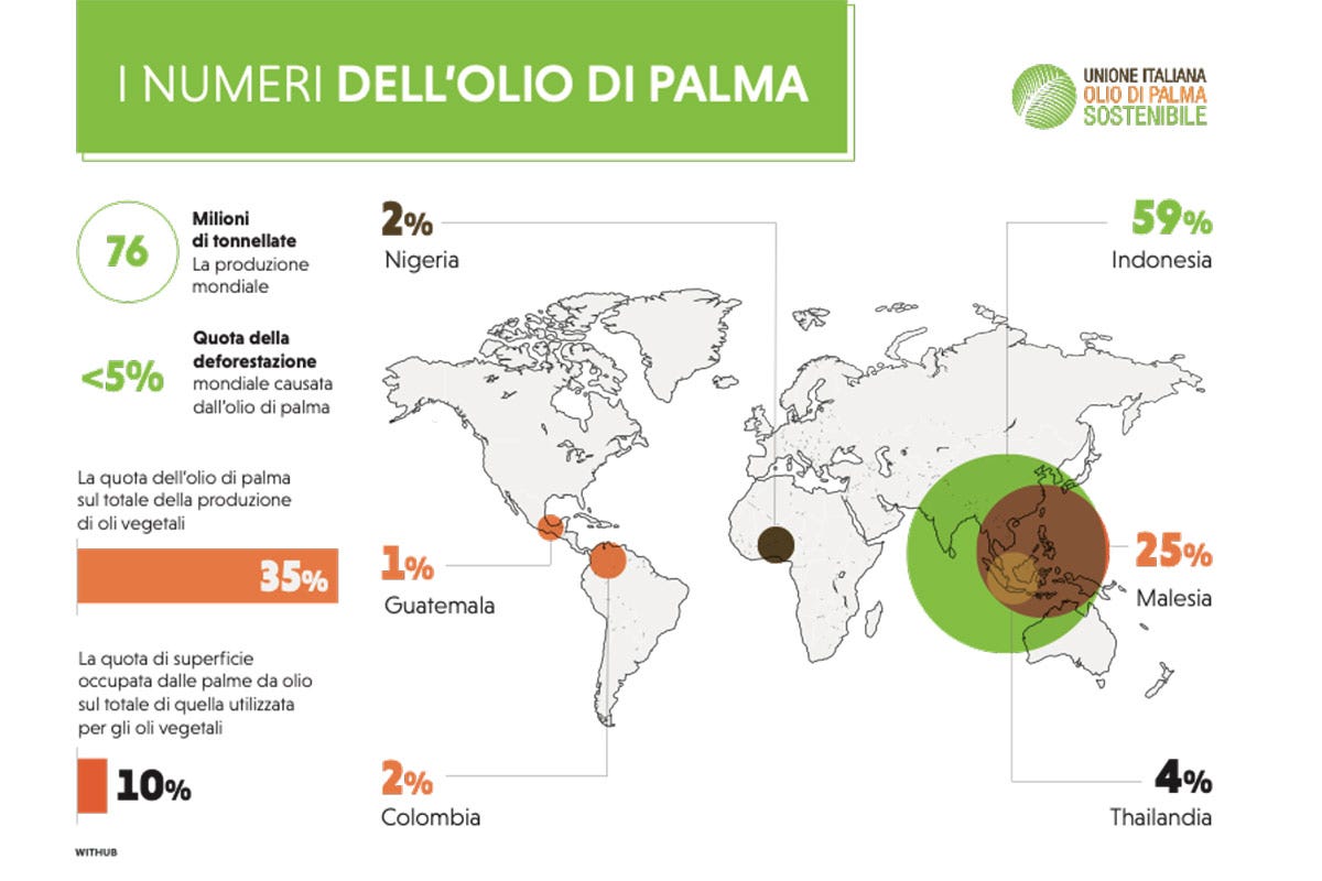 I numeri dell'olio di palma Olio di palma quello sostenibile è meglio