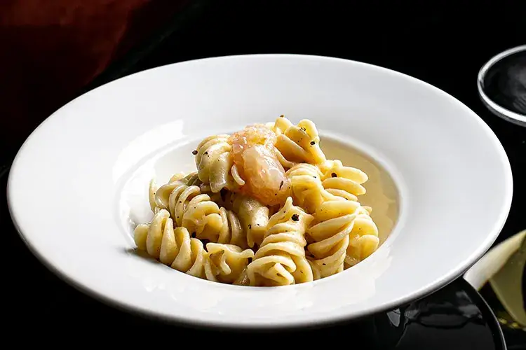 Cacio, pepe e scampi