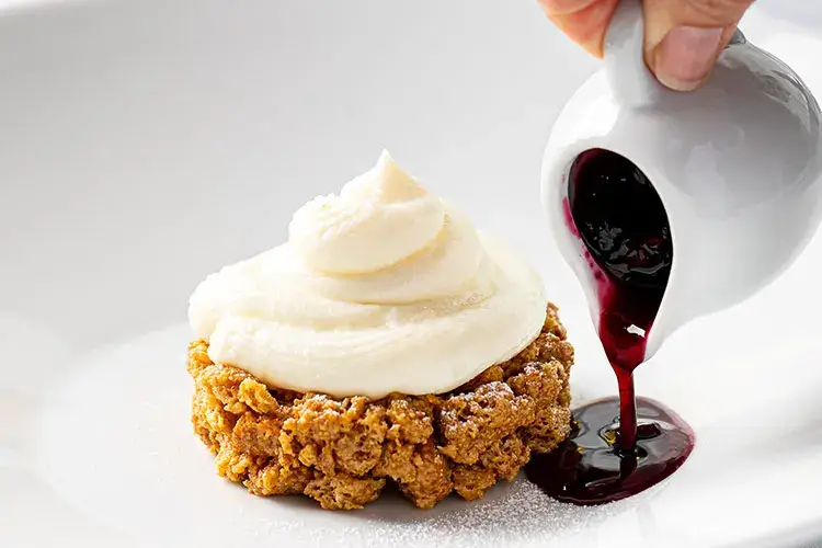 Cheesecake scomposta