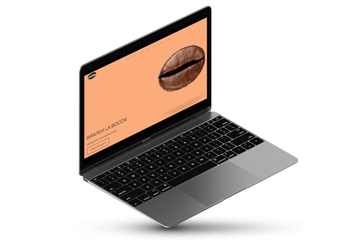 Caffè Motta restyling di grafica contenuti ed e-commerce per il nuovo sito web