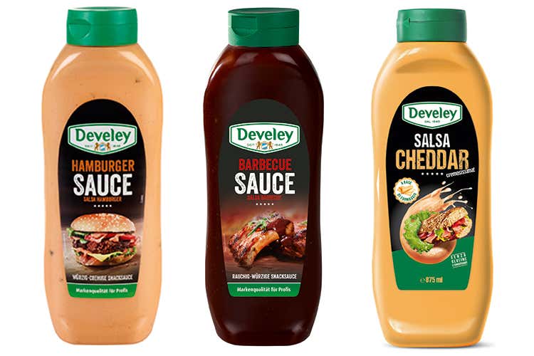 Altre referenze Develey (Maionese Develey in hamburgeria Vegetale al 100% e senza uova)