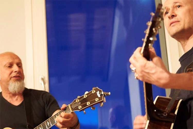 Roldano Daverio e Seba Pezzani (Mangia come scrivi a Parma Una cena tra musica e letteratura)