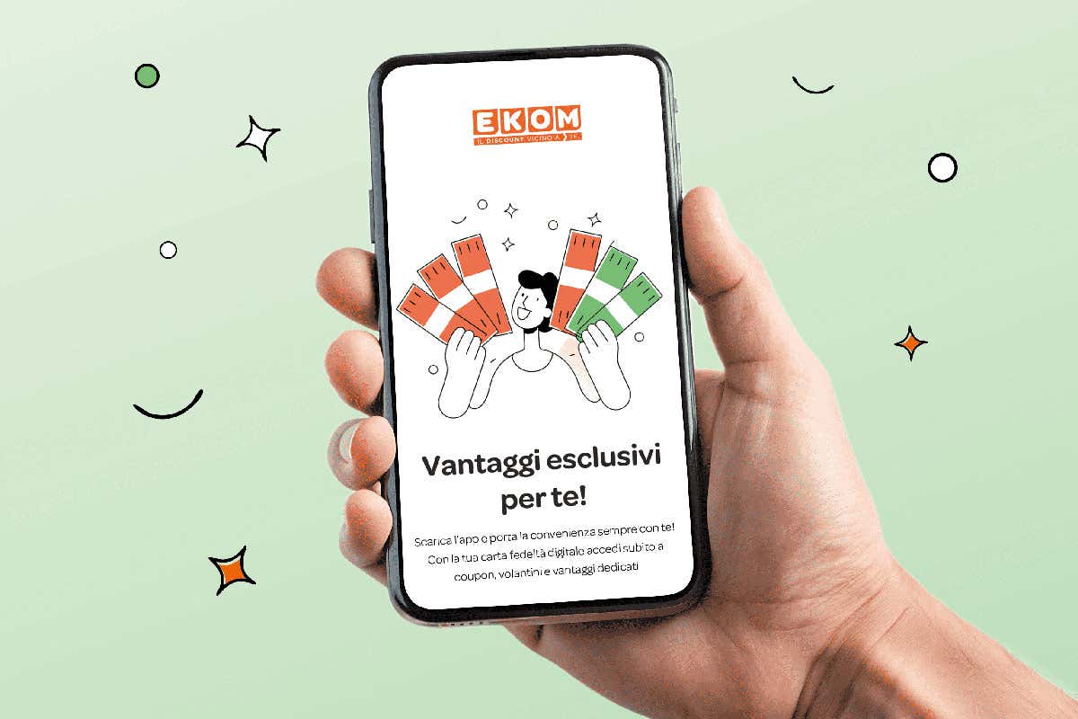 Ekom lancia l’app e rinnova il sito: nuova fase digitale per il discount alimentare