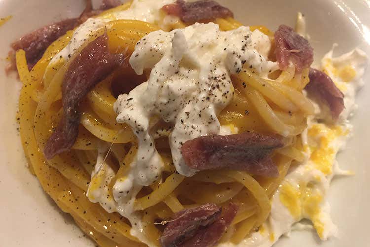 (Marco Carminati, cuoco autodidatta all'Antica Osteria Tre Gobbi a Bergamo)