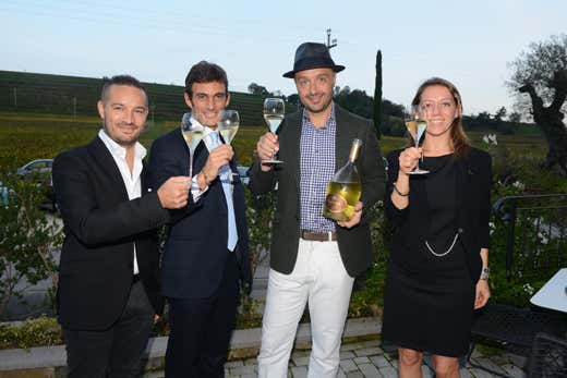 da sinistra: Marco Grillo, Riccardo Caliceti, Joe Bastianich e Silvana Regazzoni