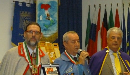 da sinistra: Marco Porzio, Mario Santagiuliana e Fabio Bona