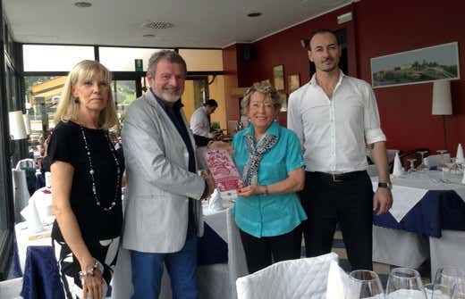 da sinistra: Marinella Argentieri, Alberto Lupini, Enrichetta e Francesco Manzotti da sinistra: Marinella Argentieri, Alberto Lupini, Enrichetta e Francesco Manzotti