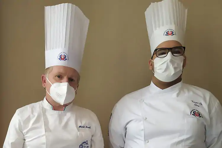 Mario Raciti e Francesco Pavone Miglior allievo dei Cuochi sicilianiVince Francesco Pavone