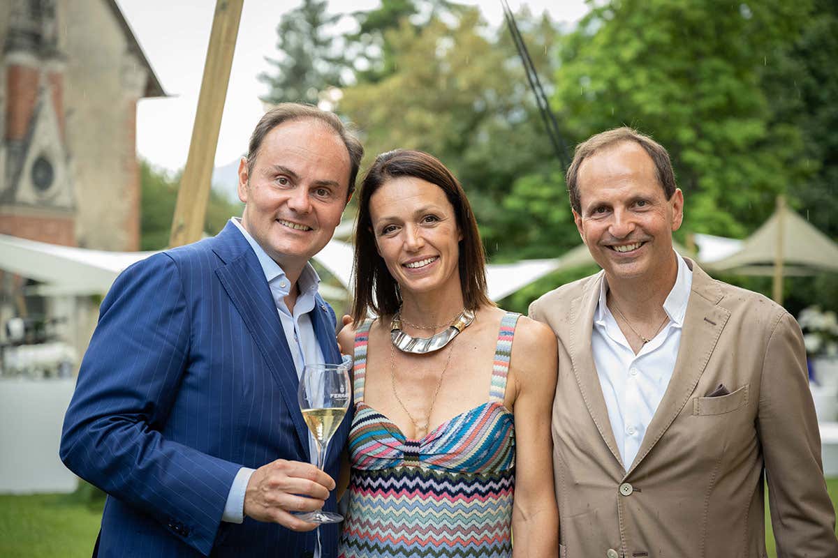 Matteo Lunelli, Silvia e Cristiano Fiorio I 120 anni di Ferrari Spumanti, bollicine che hanno fatto la storia