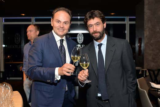da sinistra: Matteo Lunelli e Andrea Agnelli da sinistra: Matteo Lunelli e Andrea Agnelli