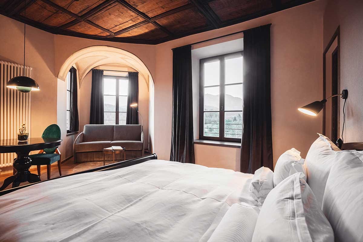 Una delle otto suite di Dimora Maurn Negli small hotel della Penisola, comfort e privacy per una vacanza senza assembramenti