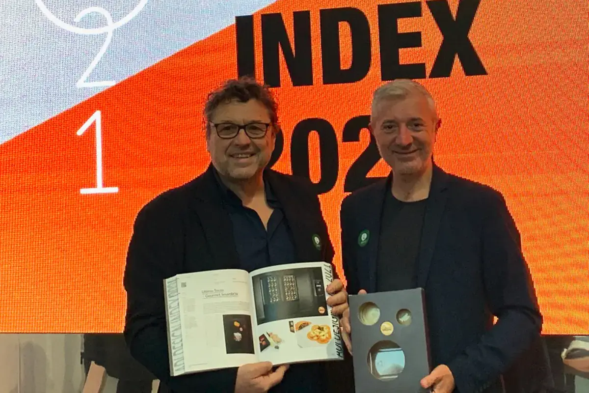 Da sinistra, Mauro Olivieri e Paolo Barrichella Ultimo Tocco, piatti gourmet alla portata di tutti pronti in tre minuti
