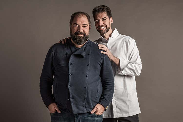 Raffaele e Massimiliano Alajmo - foto: Guglielmo Alati - Gli Alajmo portano a Cortinal'Hostaria di Venezia