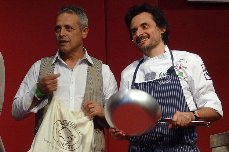Maurizio Di Dio e Antonio Zaccardi (Meet in Cucina Puglia Stelle e formazione alla 1ª edizione)