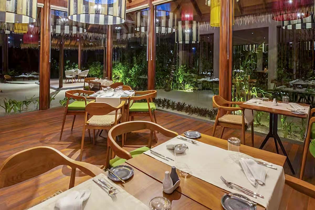 Il ristorante Aqua del Meliá Whale Lagoon Maldives