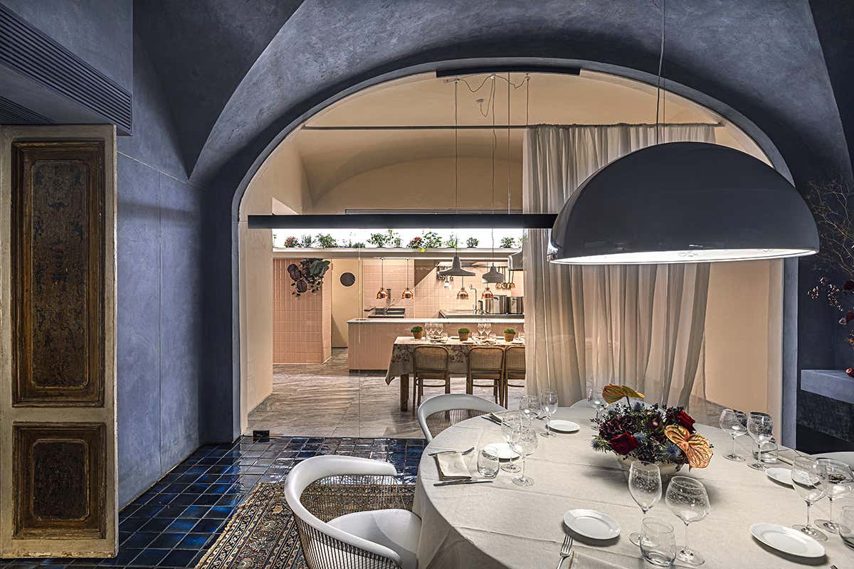 La Ménagère, sala con vita cucina - Foto Mattia Aquila A La Ménagère va in scena il ristorante del futuro La Ménagère, sala con vita cucina - Foto Mattia Aquila A La Ménagère va in scena il ristorante del futuro