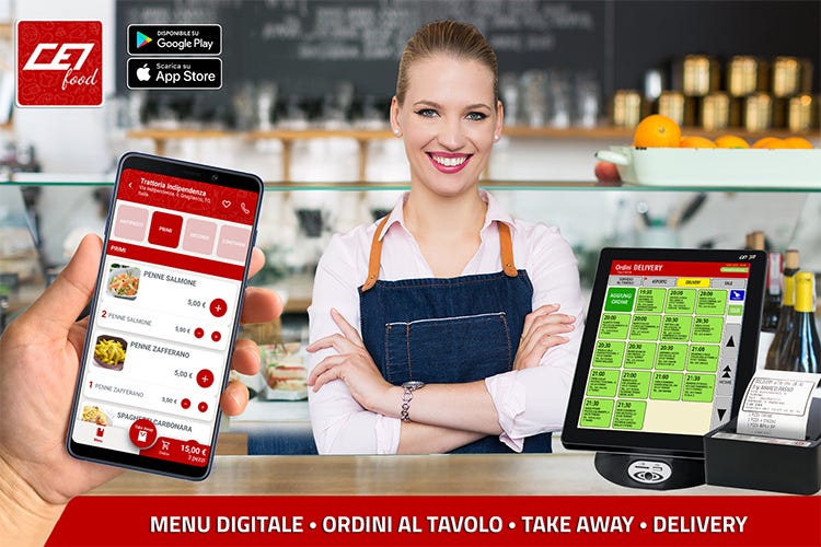 Menu, ordini, take-away e delivery Tutto con una sola app: CEI Food