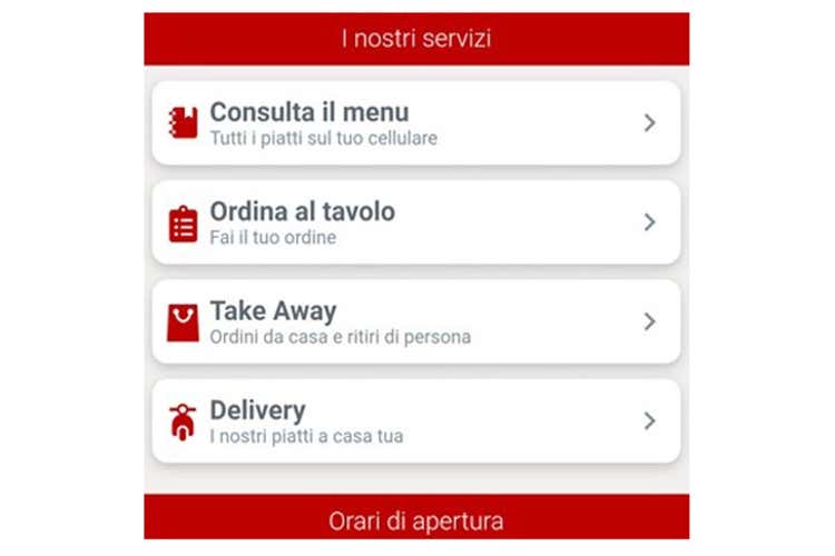 Menu, ordini, take-away e delivery Tutto con una sola app: CEI Food