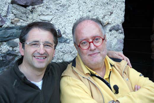 da sinistra: Baldovino Midali e Edoardo Raspelli da sinistra: Baldovino Midali e Edoardo Raspelli