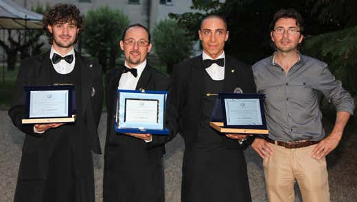 Da sinistra: Filippo Gastaldi, Gianluca Goatelli, Daniele De Lucia e  Roberto Gerbino