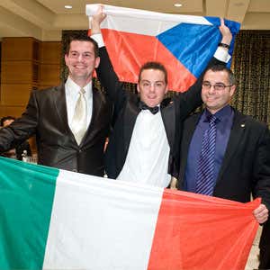 Milan Krejci, Luca Gardini e Virgilio Gennaro