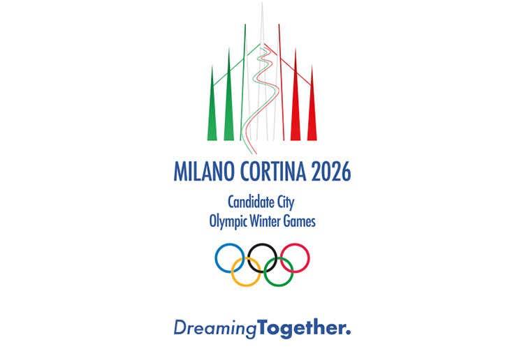Il logo ufficiale di Milano-Cortina 2026 (Milano-Cortina 2026, ci siamoUn'occasione per il Sistema Italia)