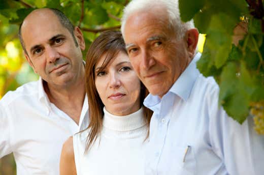da sinistra: Saverio Lo Leggio, Giuseppe Milazzo, Giuseppina Milazzo