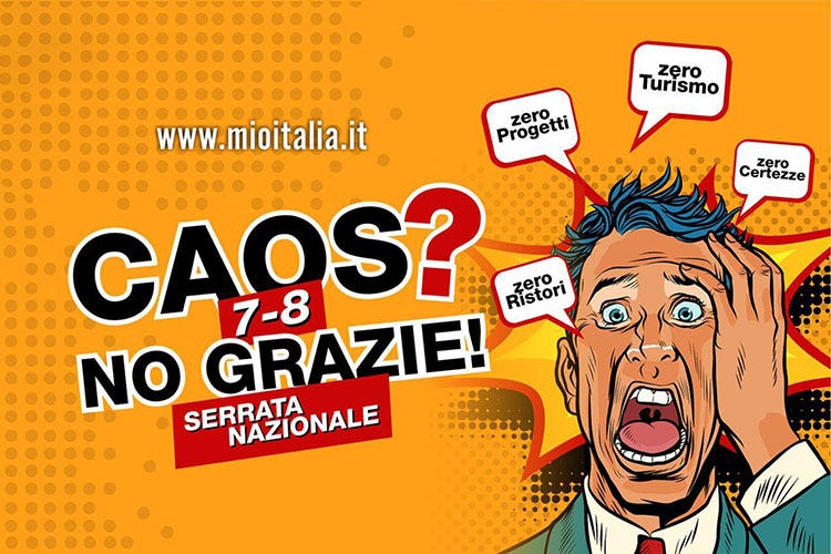 La protesta di Movimento Imprese Ospitalità - Apri e chiudi, Mio Italia non ci sta: Serrata di bar e ristoranti il 7 e l'8
