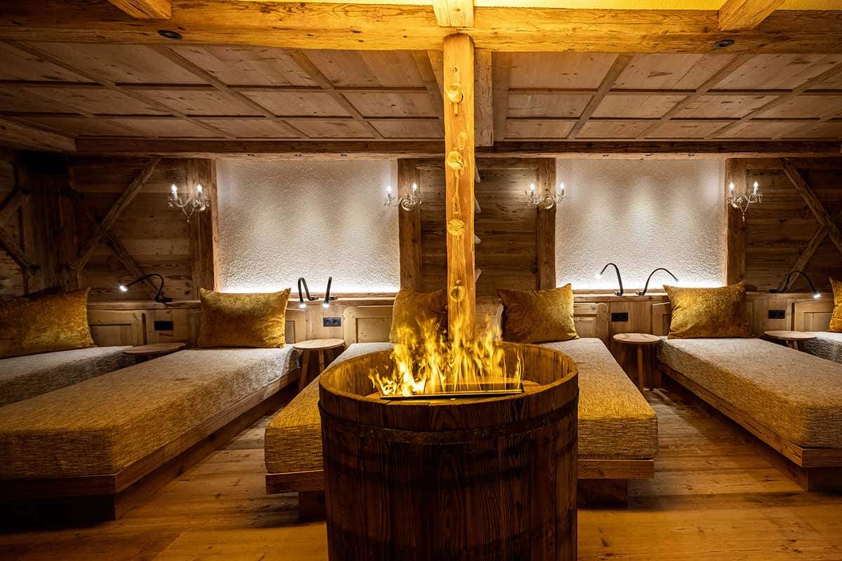 L'area relax della spa del Mirabell Dolomites Hotel Luxury Ayurveda & Spa