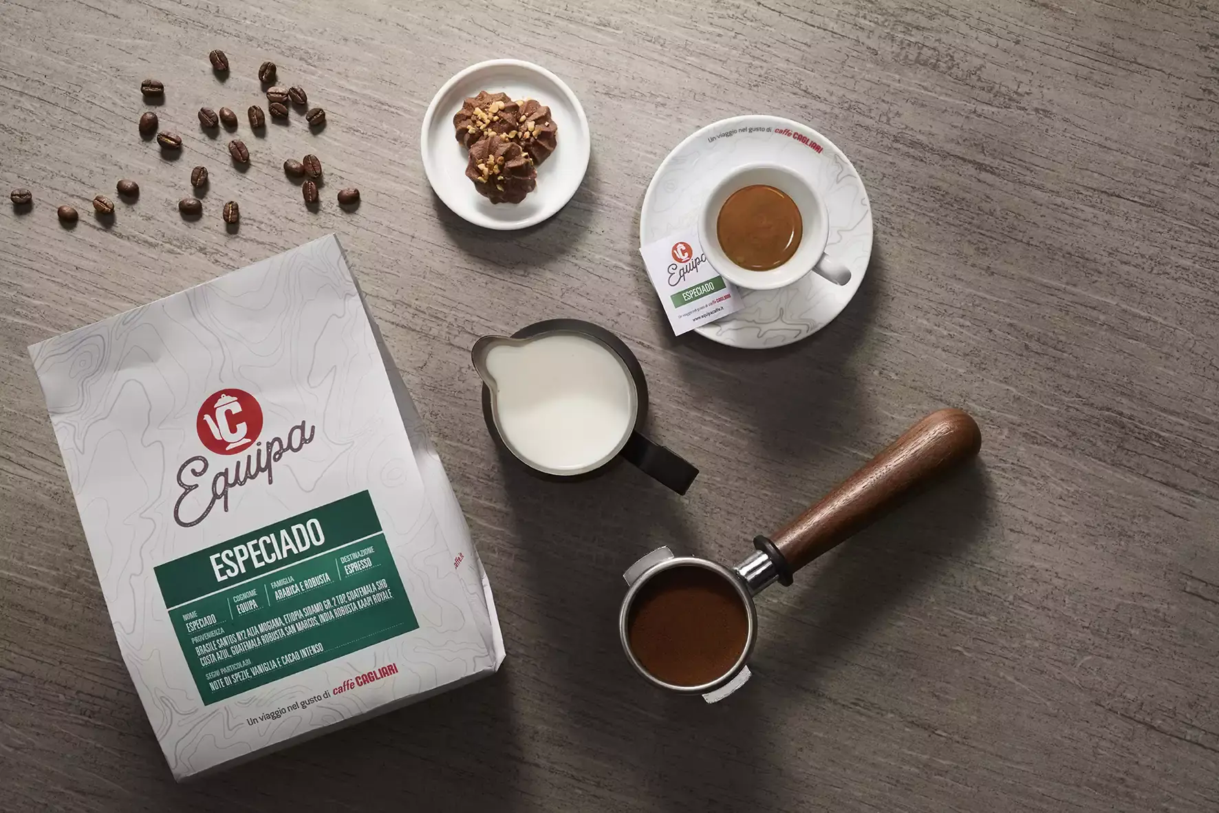MIscela Especiado di Caff&egrave; Cagliari Caffe Cagliari, le miscele della linea Equipa