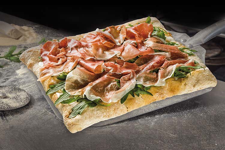 Pizza alla pala (Molino Spadoni a Gustus Basi frozen o senza glutine)