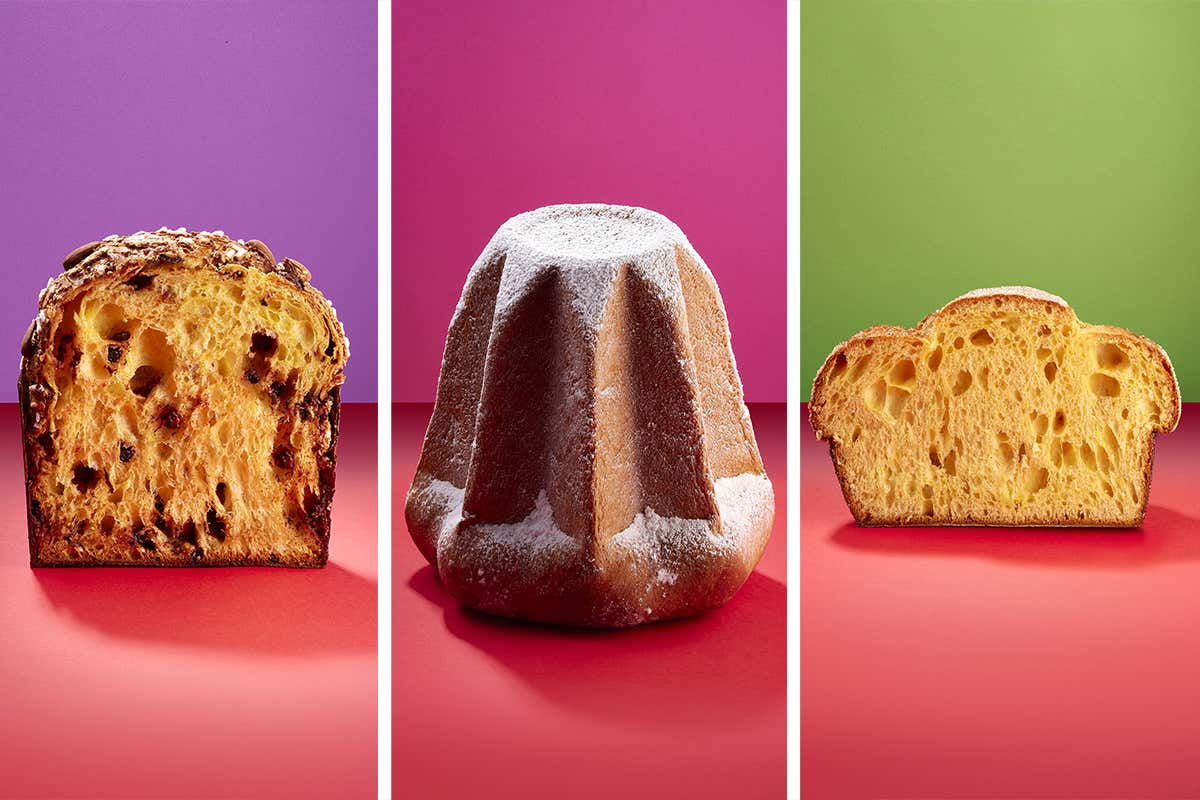 Panettone, pandoro e focaccia dolce di Pierluigi Sapiente Lievitati, farina tecnica e biologica da grano 100% italiano