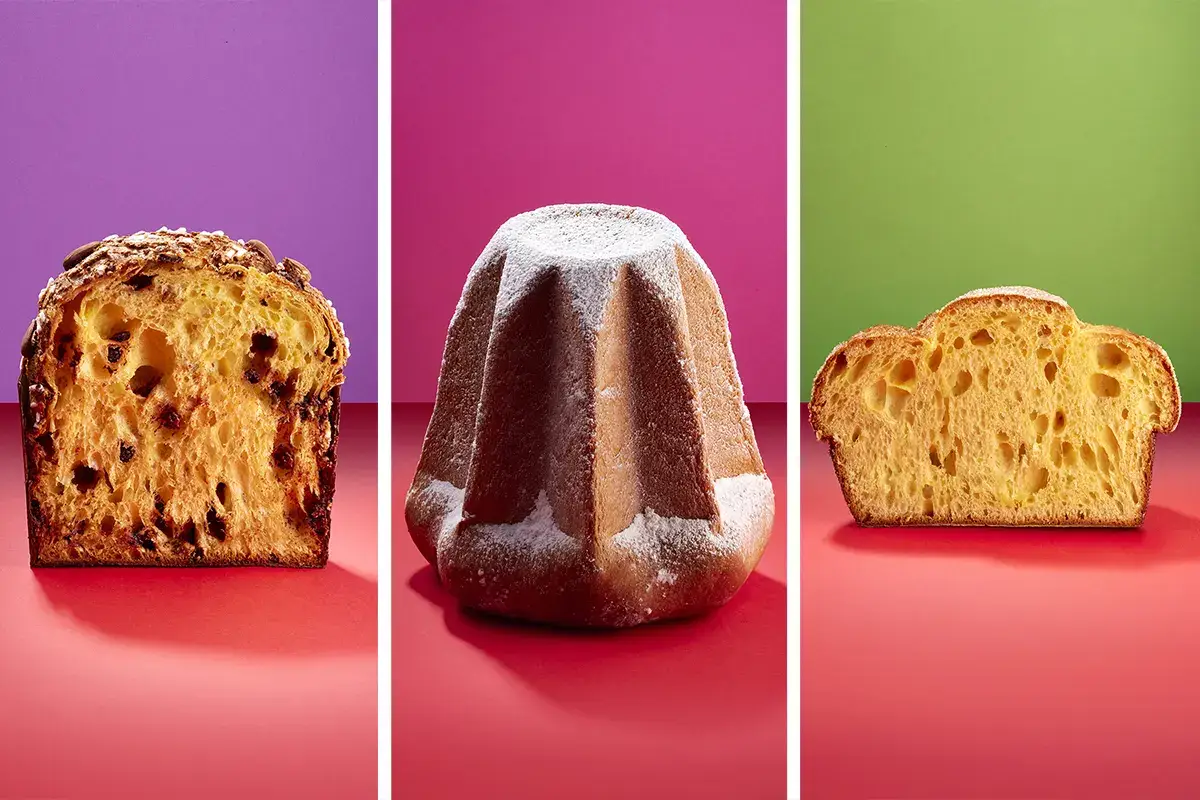 Panettone, pandoro e focaccia dolce di Pierluigi Sapiente Lievitati, farina tecnica e biologica da grano 100% italiano