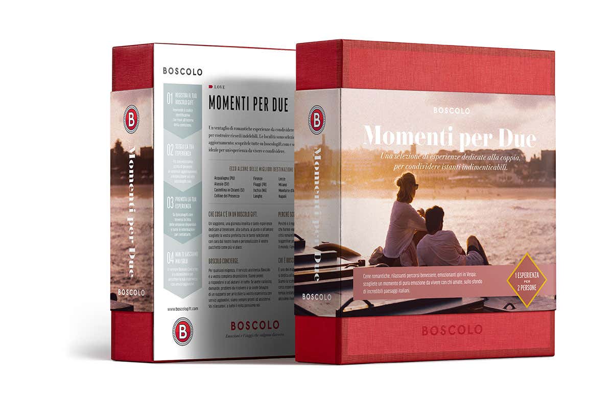 Il cofanetto Momenti per due Dal giro in vespa alle città più romantiche: le idee di Boscolo Gift Love Collection