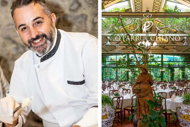 Lo chef Gianluca Fattoruso e il Ristorante ’O Parrucchiano di Sorrento (Na) - Montanara con schiena d’asino, erbetta cipollina, seppie e pachino