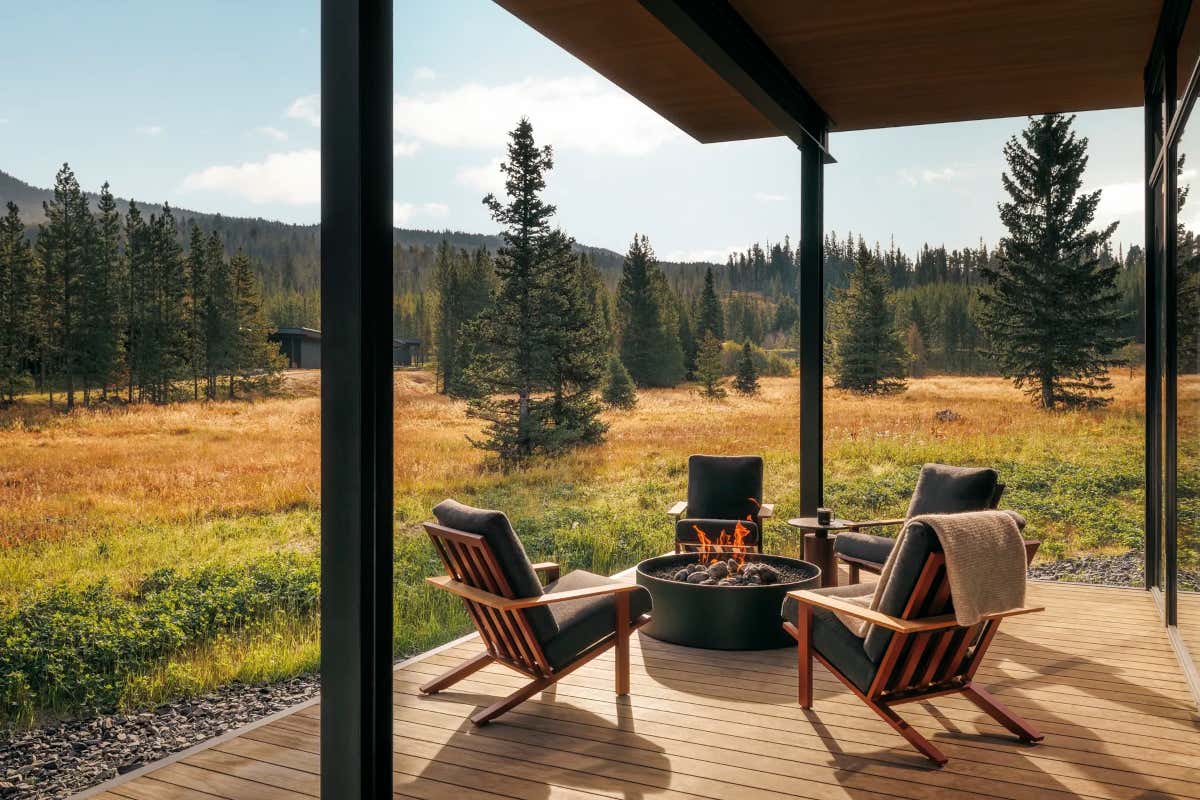 Il resort nel Montana con vista su laghi privati e montagne spettacolari