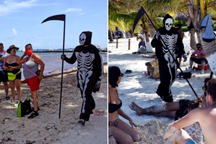La morte in spiaggia - Nessun esercito, ci pensa la Morte Così il Messico controlla le spiagge La morte in spiaggia - Nessun esercito, ci pensa la Morte Così il Messico controlla le spiagge