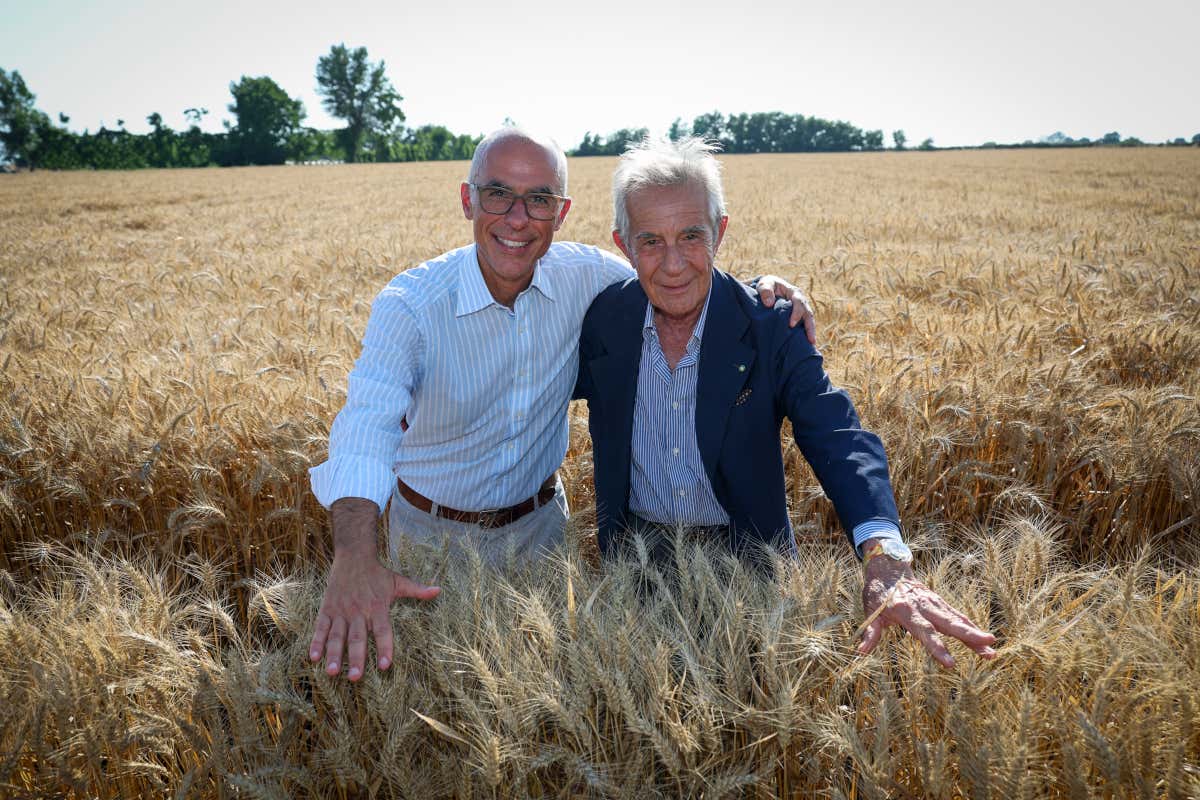 Antimo Caputo assieme al padre Carmine, amministratore delegato e presidente di Mulino Caputo